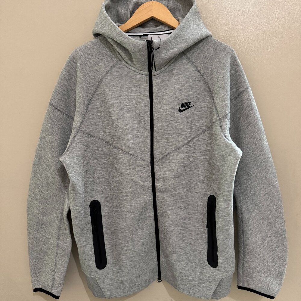 Nike Sportswear Tech Fleece Windrunner Hoodie Gray FB7921-063 Men's NEW